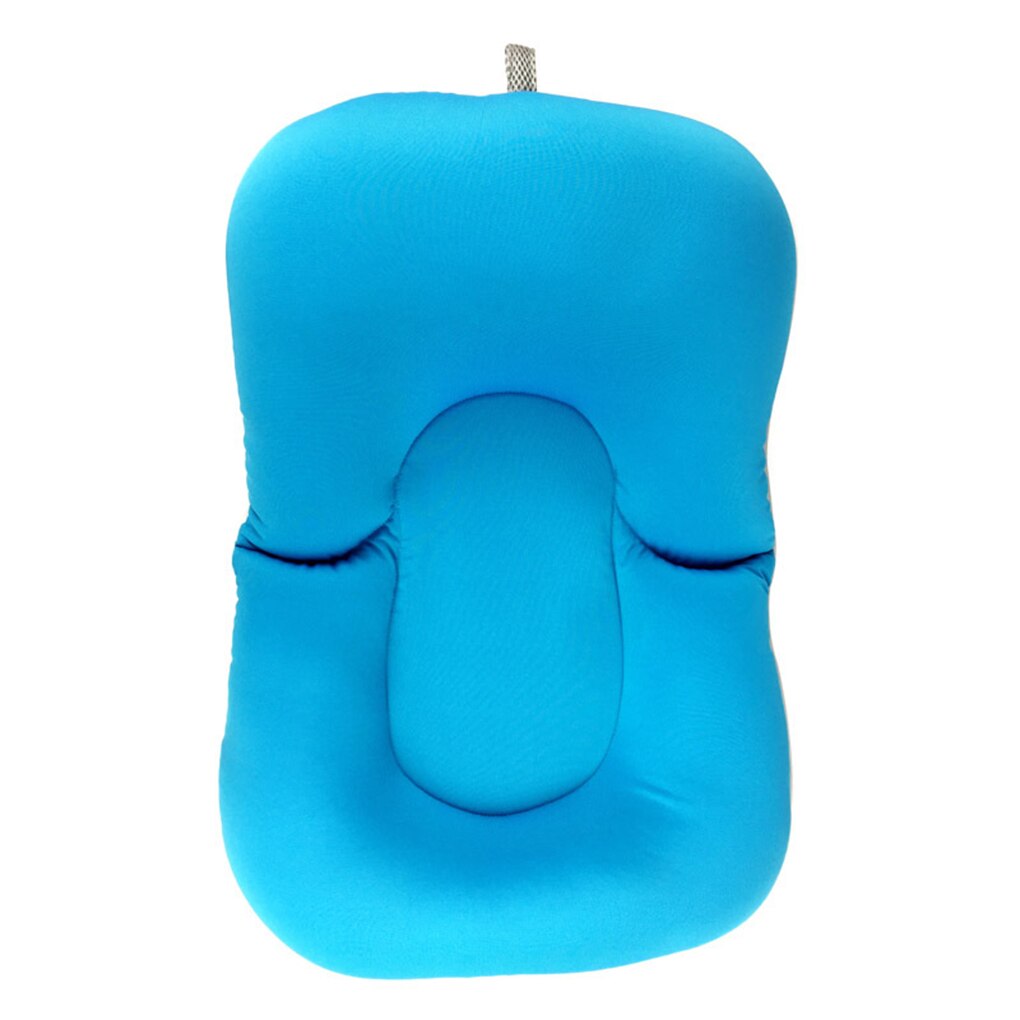 Anti-dérapant -né bébé baignoire bébé antidérapant baignoire pliable tapis de bain bébé coussin de bain -né mer: blue