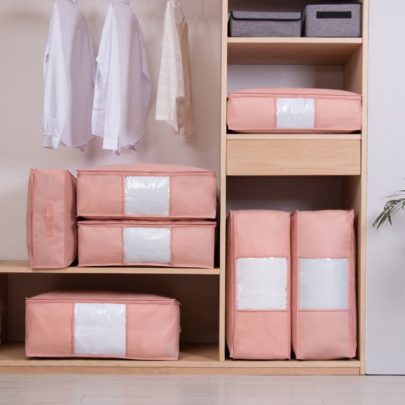 Luluhut ikke-vævet stof quilt opbevaringstaske dyne opbevaring betræk under seng opbevaring tasker opbevaring af quilt skab tæppe organizer