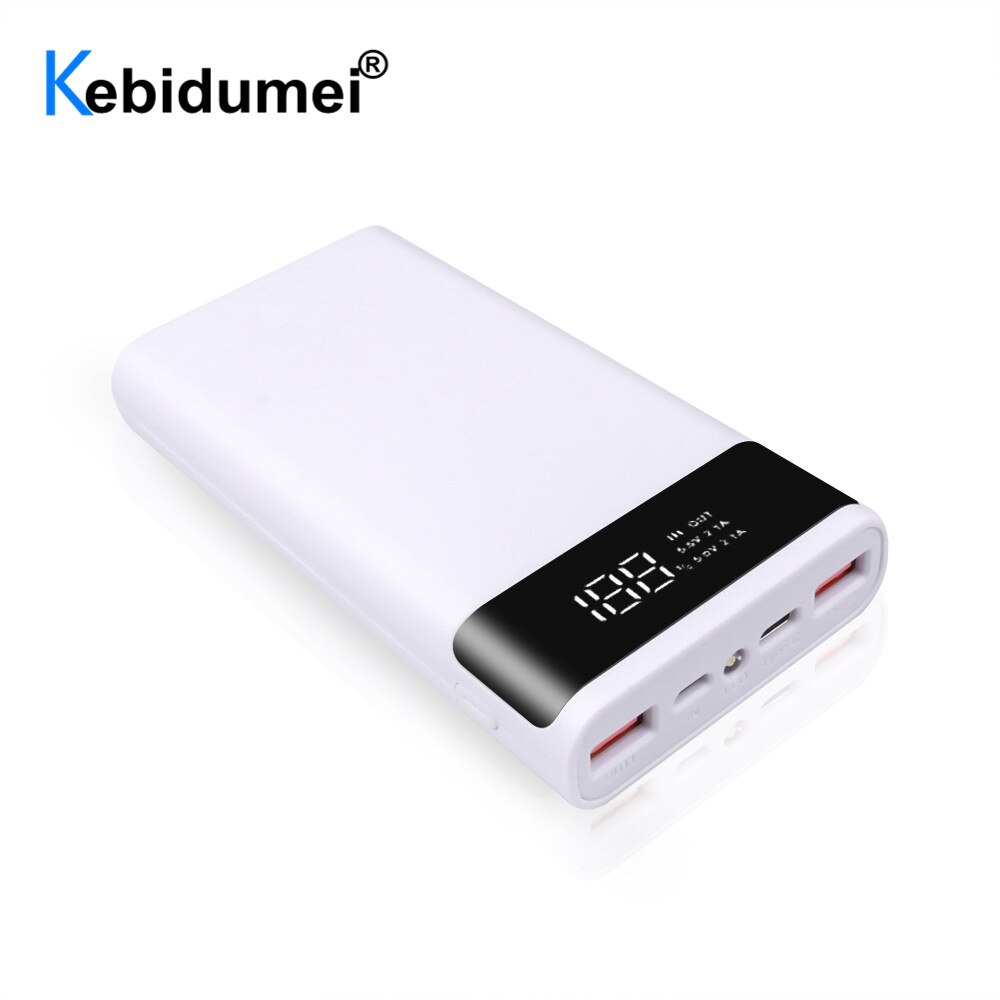 Rechargeable 5V 6x18650 Power Bank Battery Box Shell Case DIY Type-C Micro USB Mobile Phone Charger Box Case For Samsung S8 DELL