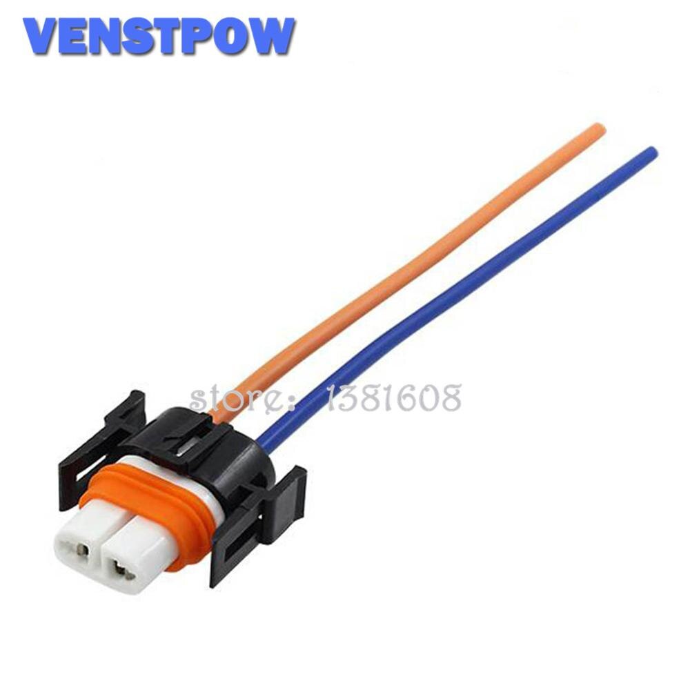1PC Car H1 H4 H7 H11 HB3 HB4 Headlight Ceramic Bulb Holder Extension Automotive Wire Halogen Adapter Socket Lamp Connector: H11