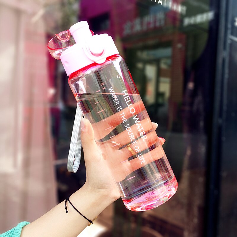 780 ml, botella agua niños,botella de agua,botella de agua deportiva ,botellas para agua,para ciclismo al aire libre, útiles escolares para estudiantes,botellas de agua para el colegio: pink
