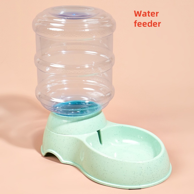 Distributeur d'eau de grande capacité pour animaux de compagnie, alimentation automatique pour chien, bol de nourriture pour petit chien, dispositif de bouteille de simulation, fournitures pour animaux de compagnie, 3,8 L: green