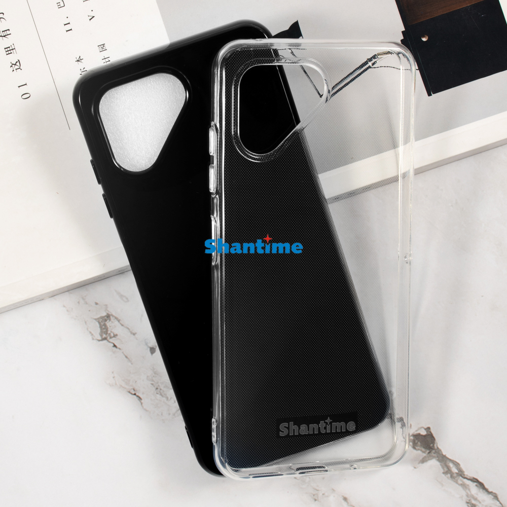 Zachte hoes, set van  + 2 gehard glazen schermbeschermers voor fairphone 4, volledige bescherming.