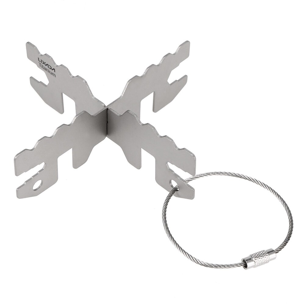 Lixada-hornillo de titanio para acampar al aire libre, estante de apoyo para estufa, soporte cruzado para Alcohol: Style 3