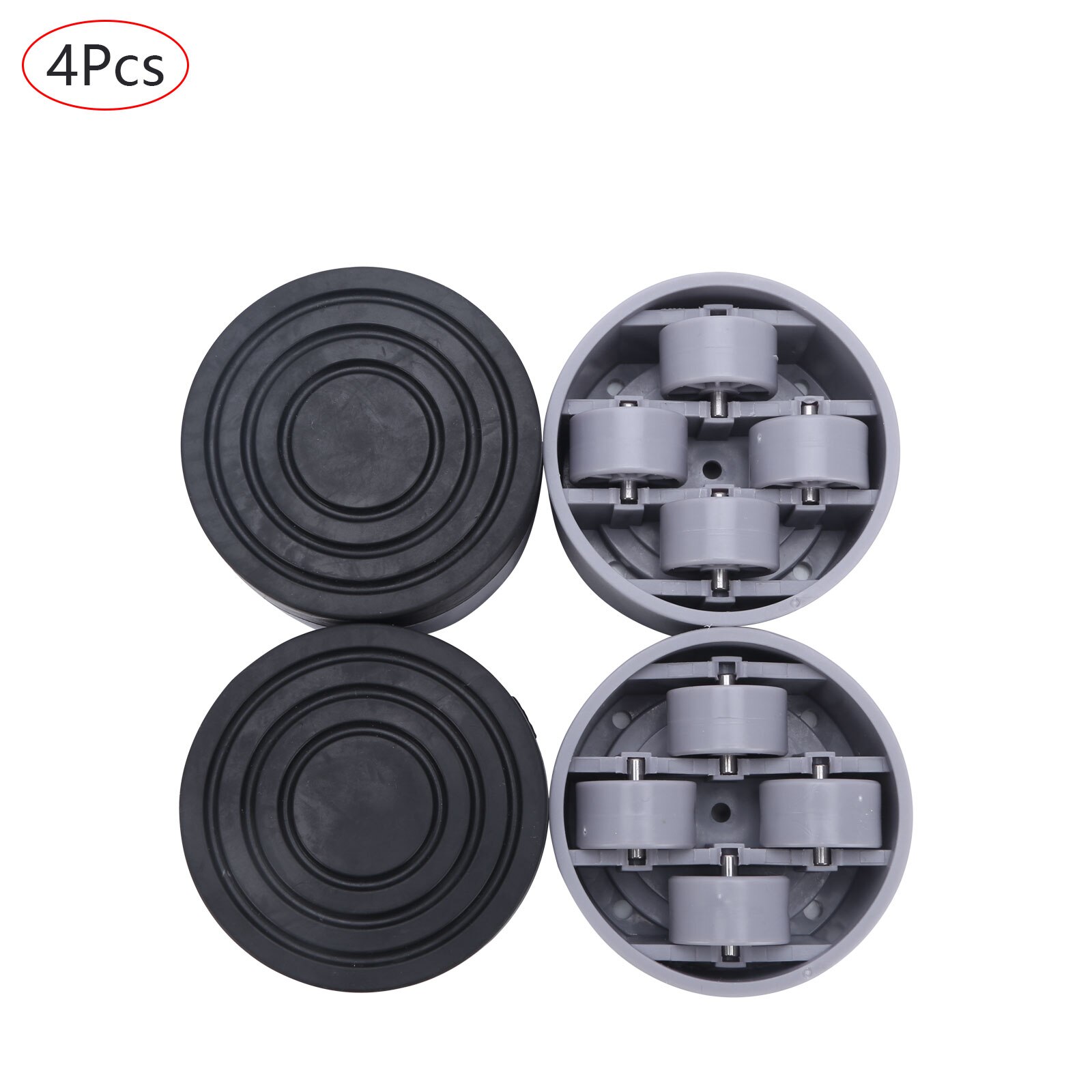 4Pcs Washing Machine Universal Fixed Rubber Mat Anti Vibration Feet Pads Laundry Washer Dryer Refrigerator Feet Fixed Pads: Type 4