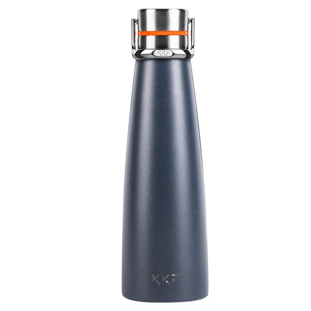 Xiaomi KKF Vacuum Bottle 24h Insulation Thermoses Stainless Steel Thermos Flask Travel Sport Mug 475ML OLED Temperature Cup: No screen Gray