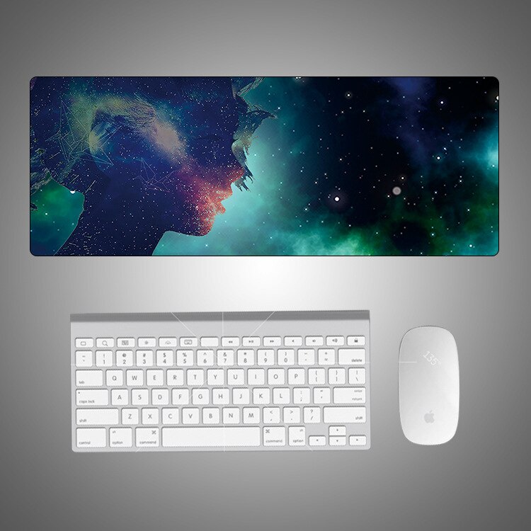 Starry Sky Large Writing Desk Mats Laptop Mouse Mat Mouse Pad Cute Mouse Pad Gaming Deskpad for Office Home Gamer 80x30: 14-800x300x2mm