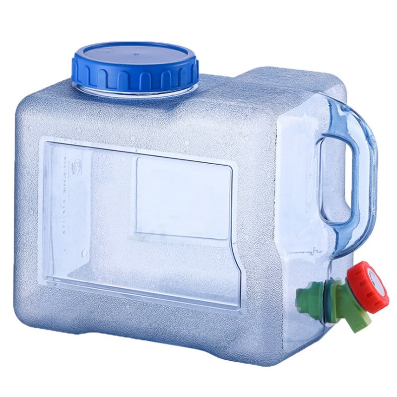 Draagbare Plastic Water Kan Water Tank Met Kraan-8L: Default Title