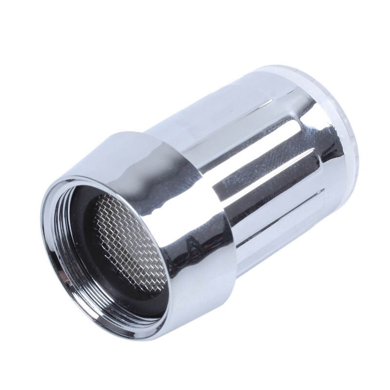 Grifo con luz LED que brilla en el agua, 3 colores, Sensor de temperatura