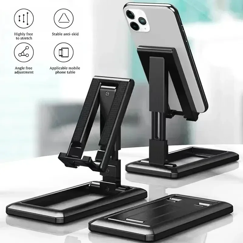 Faltbarer Schreibtisch-Telefonhalter, Halterung, Ständer, verstellbarer Telefonhalter, Schreibtisch-Halfter