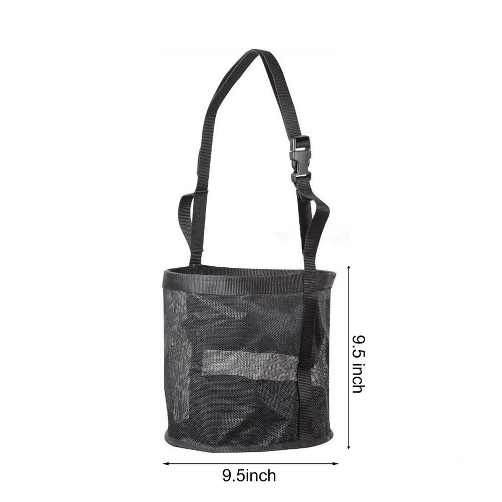 S/M/L Horse Feed Bag Slow Feeding Mesh Bag With Adjustable Strap Slow Feed Bag For Horse Feeder