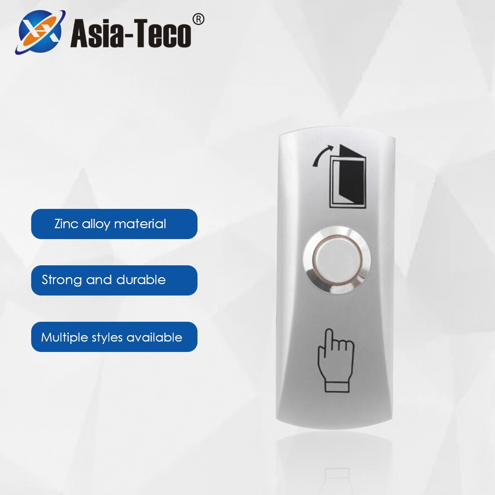 Z35D3 Zinc Alloy Exit Button Exit Switch For Door Access Control System Door Push Exit Door Release Button Switch NC NO COM