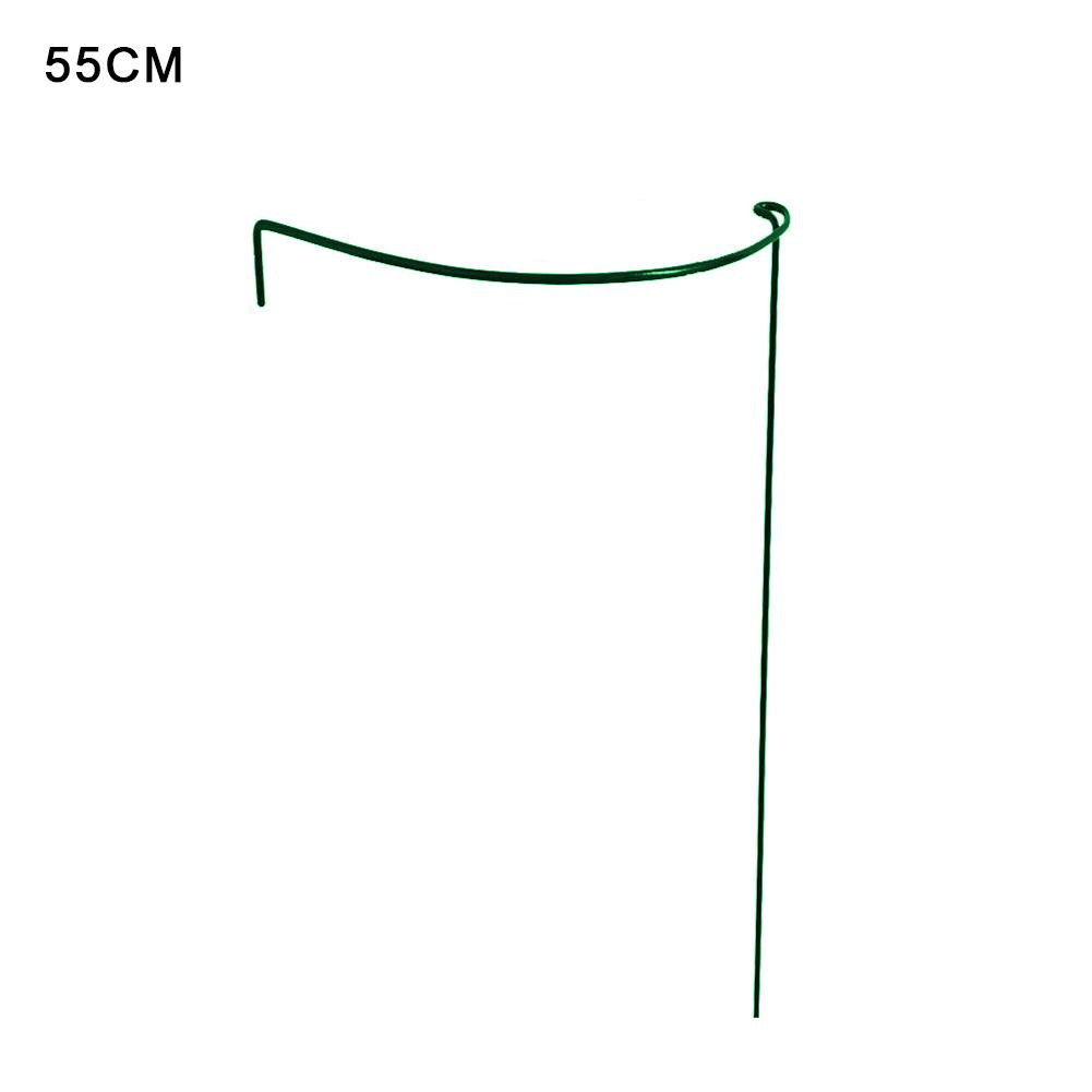 Nyeste bue plante støtte stake metall hage plante stake halv rund plante støtte plante blomsterpotte bur suporte para plantas: 55cm