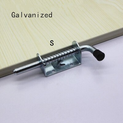 Stainless steel safety door bolts latches anti - theft lock buckle thickened stainless steel bedroom door and window latch: Galvanized-S