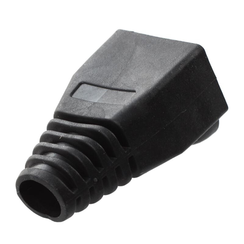 100 Pcs Soft Plastic Ethernet RJ45 Cable Connector Boots Plug Cover