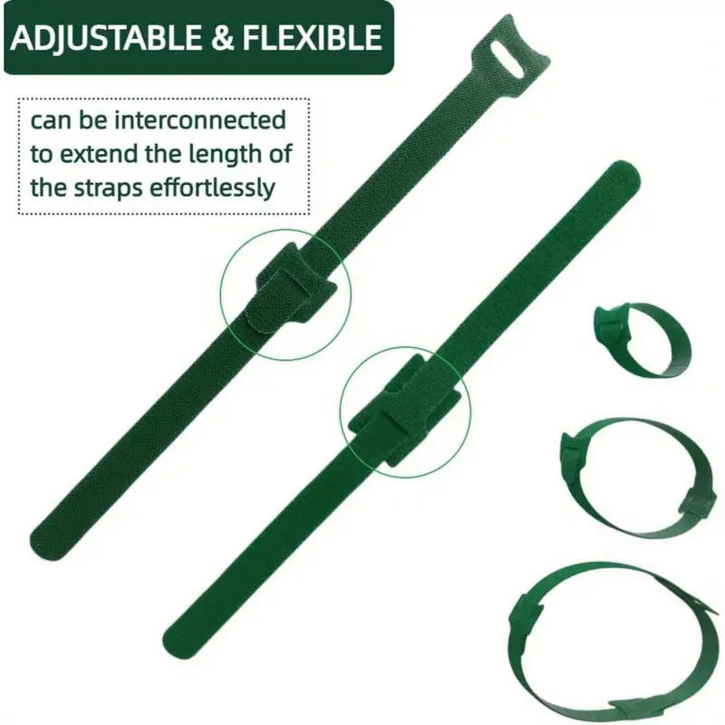 QinfanV 200 Fascette Per Piante Rampicanti – 12 Cm, Riavvolgibili, Morbide, In Plastica Con Anima Metallica, Per Giardino E Cavi
