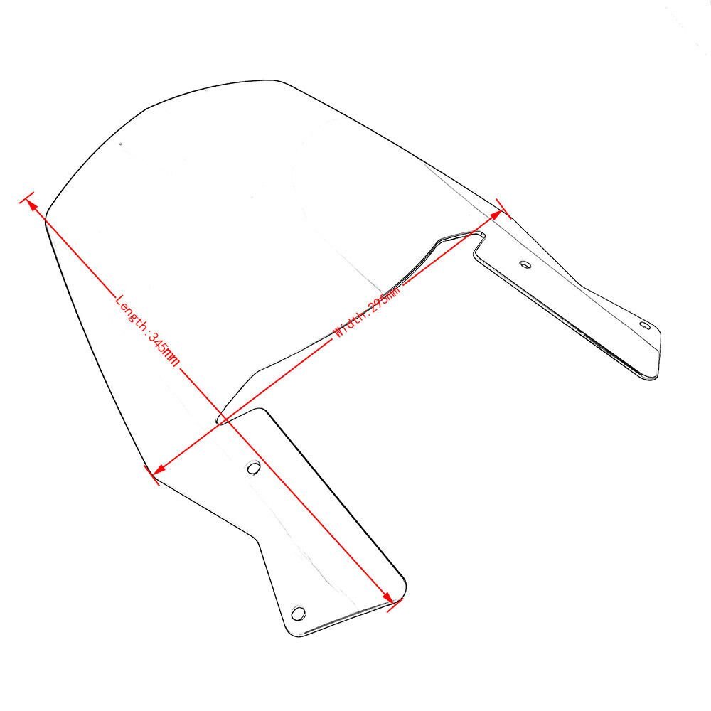 Moto Parabrezza per 2012-2018 duca Enduro R 690 Moto Parabrezza Parabrezza Protezione Dello Schermo di Copertura 2013 2014 2015 201