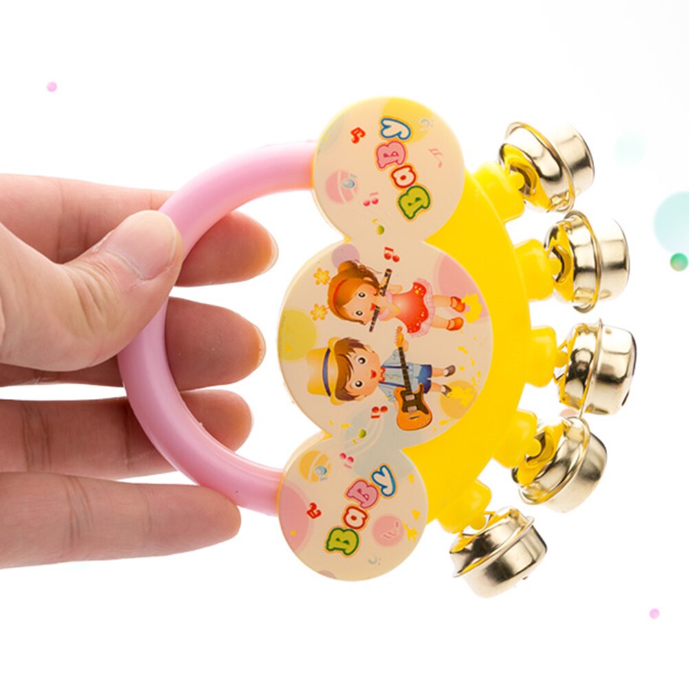 4 Uds. Sonajeros de bebé bonitos, instrumento de cascabel educativo temprano, juguetes musicales (Color al azar)