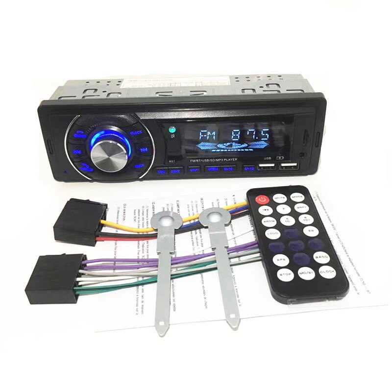 1 Din Autoradio DVD VCD CD-speler Bluetooth 12V Stereo MP3-speler SD
