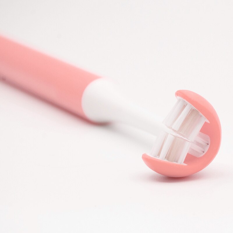 3 Sided Brush Oral Care Safety Teeth Brush Oral Health Cleaner Dental Clean Toothbrush: Pink