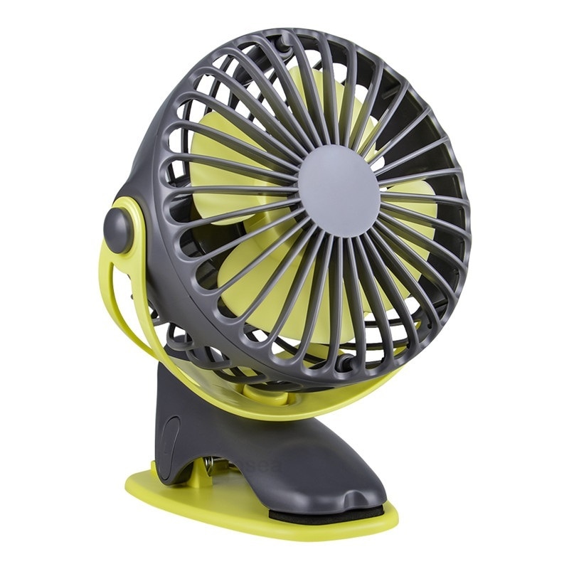 Portable Cooling Mini Fan 360 Degree Rotation Rechargeable Fan USB Charging Desktop Clip Fan Strong Airflow 4 Speed Cooler