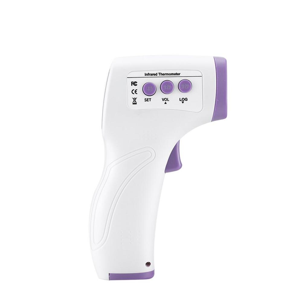 Beröringsfri infraröd termometer panntemperatur digital termometer handhållen termometer febertermometer infraröd: Lila