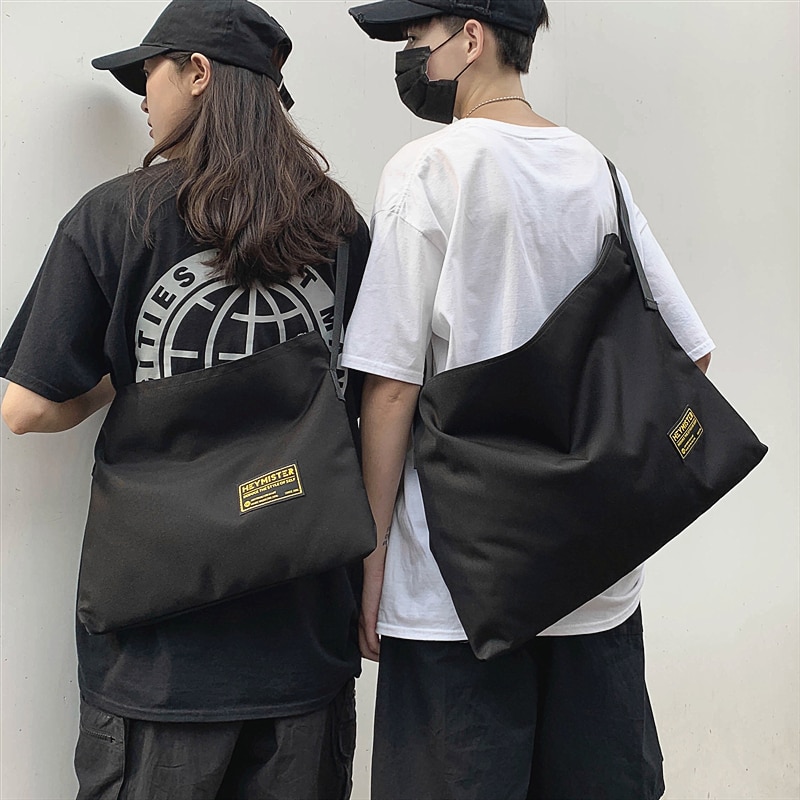 Original Aizatly Messenger bag couple Japanese casual large-capacity shoulder bag ins hip-hop simple satchel