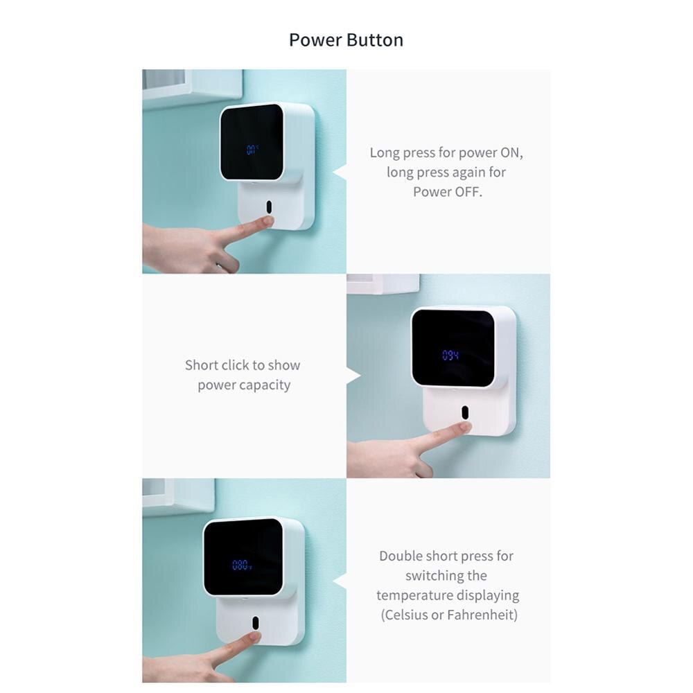 Automatic Induction Foaming Hand Washer LED Display Screen Washing Machine Infrared Sensor Soap Dispenser For Bathroom Wal