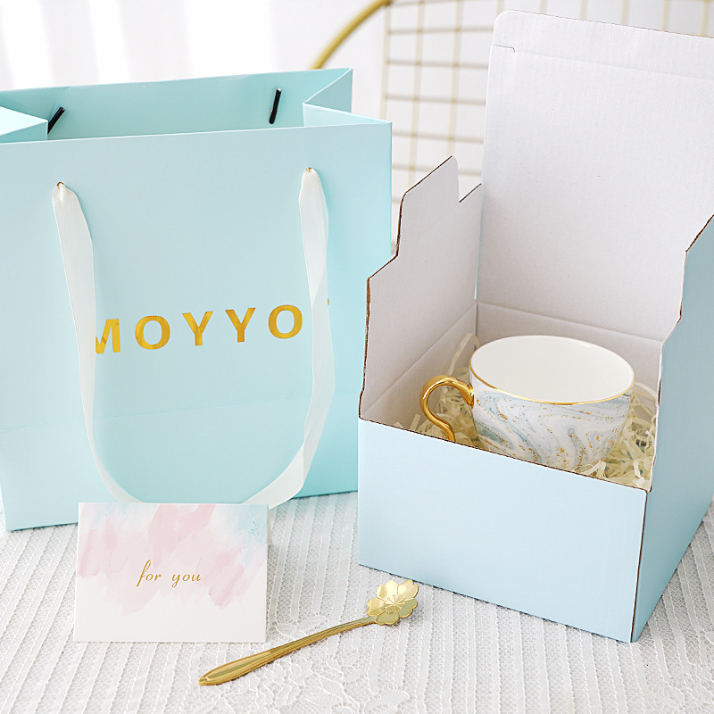 Pastoral Nordic Cup Saucer Bone China Creativity Teaware Reuseable Eco Friendly Cup Saucer Coffee Canecas Home Decoration EK50BD: G