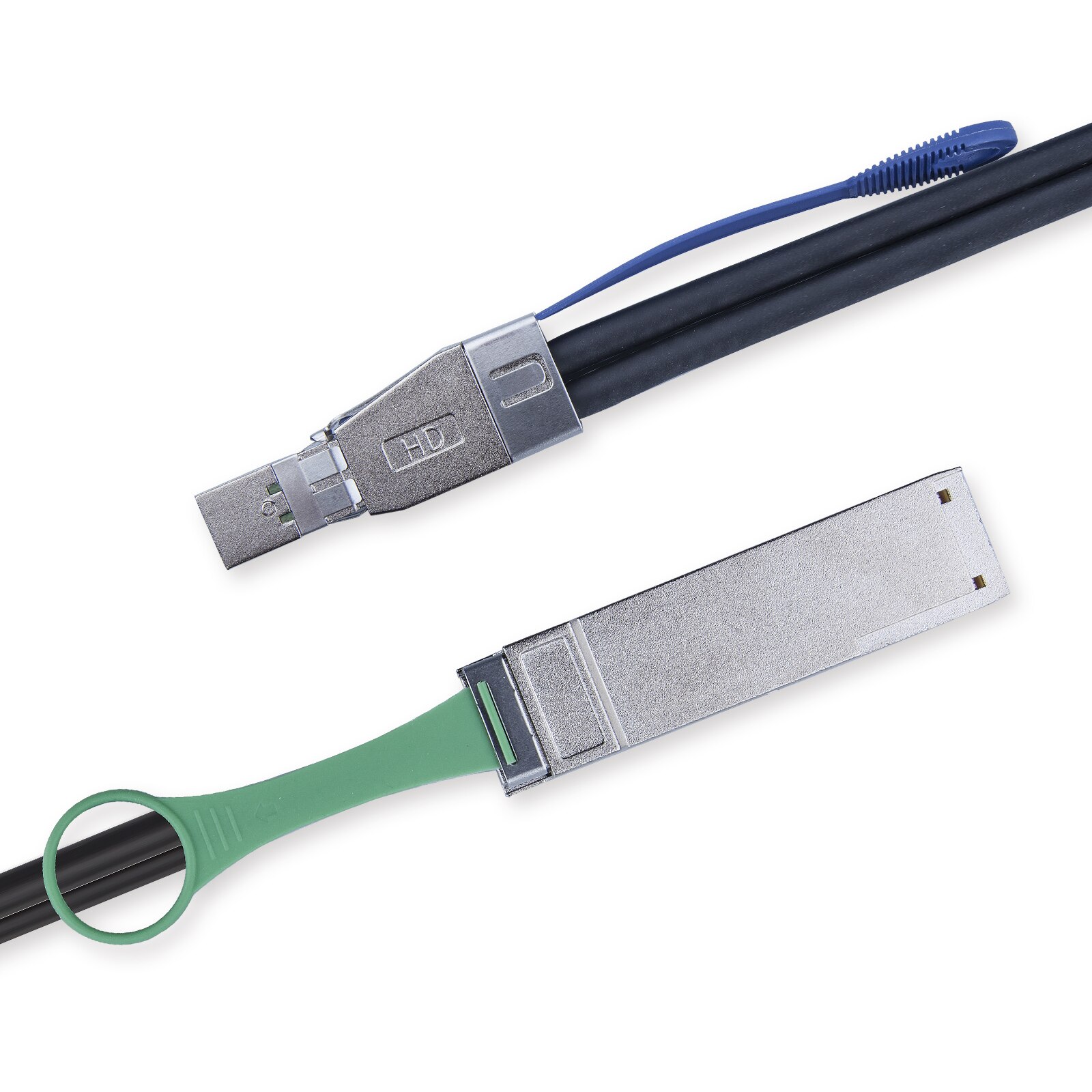 Mini SFF-8644 esterna di SAS HD al cavo ibrido di SAS di QSFP(SFF-8436), 30AWG, 100-Ohm, 0.5-m(1.64ft)