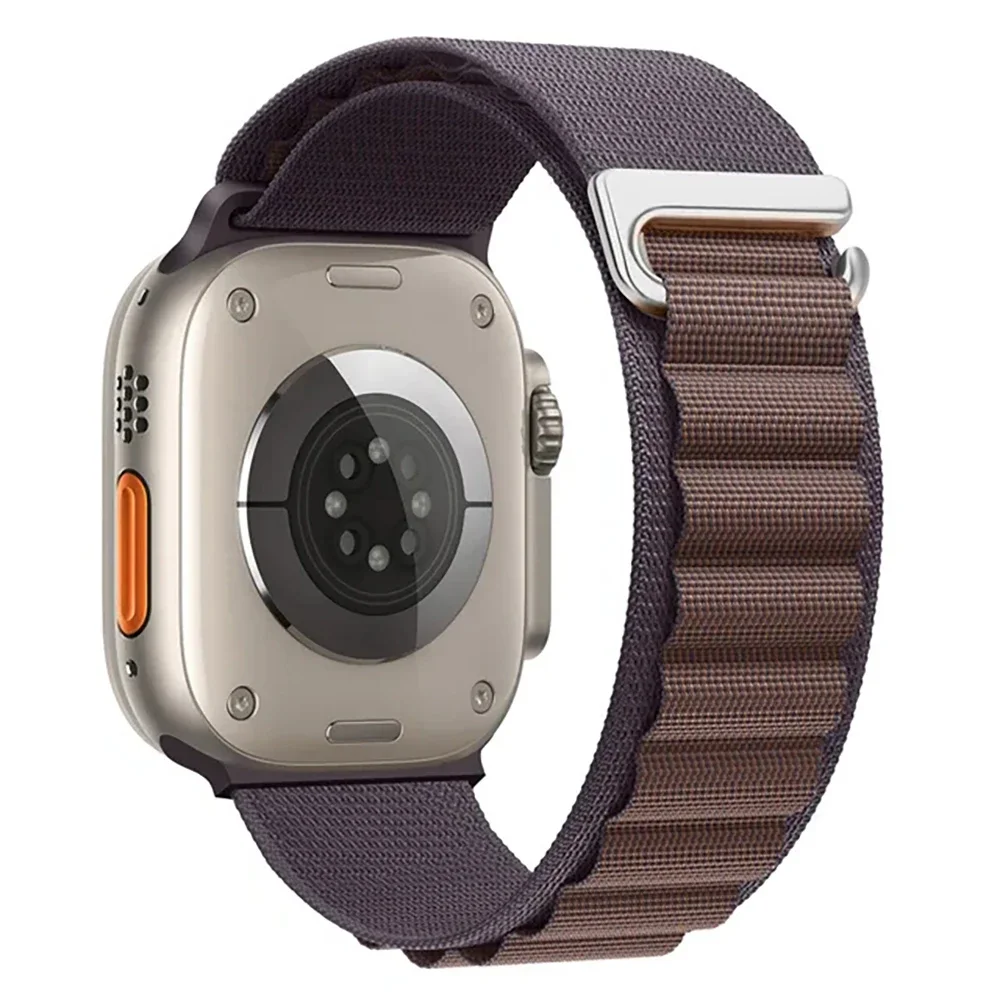 Alpine Loop Strap For Apple Watch Ultra 2 Band 9 8 7 49mm 45mm 41mm Nylon Sports Bracelet iWatch 10 6 5 4SE 44/40mm 46/42mm Belt: GREEN BLUE / 12mm