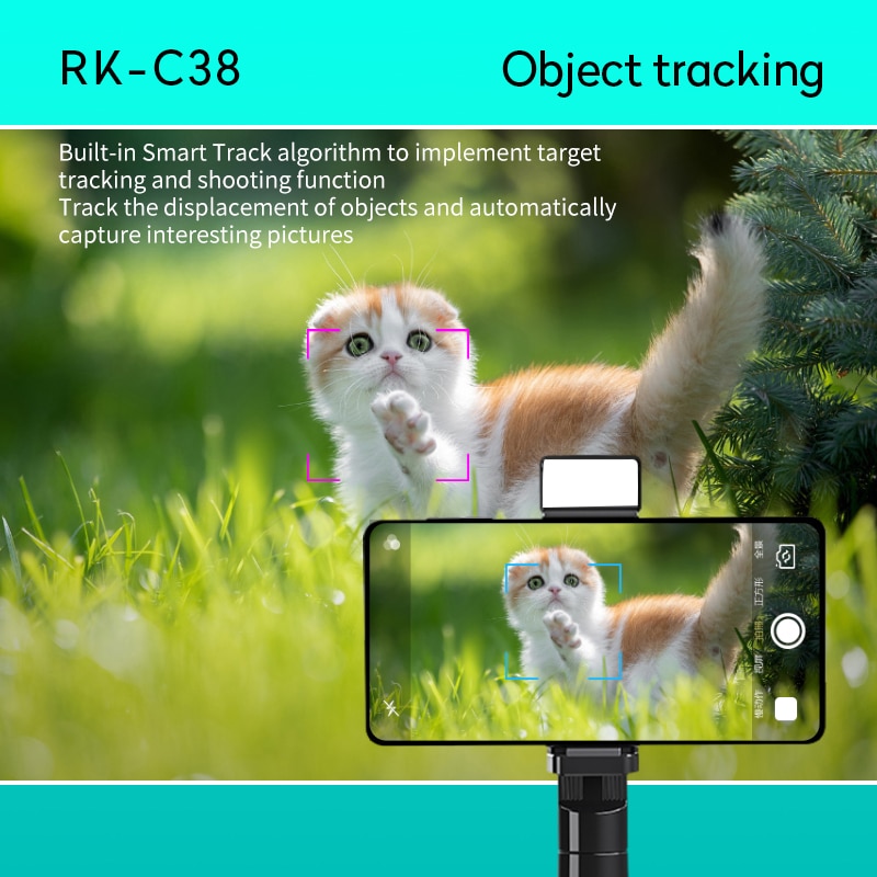 Smart AI Gimbal Personal Robot Cameraman Automatic Tracking Holder 360° Rotation Face Track Phone Action Photography