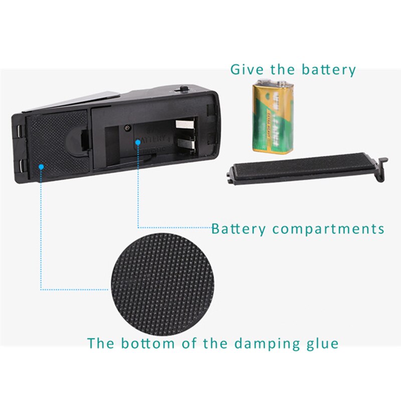 Mini alarme anti-choc sans fil, Vibration, cale de porte moulée, système d'alerte de sécurité, 120 dB, alarme d'arrêt de porte