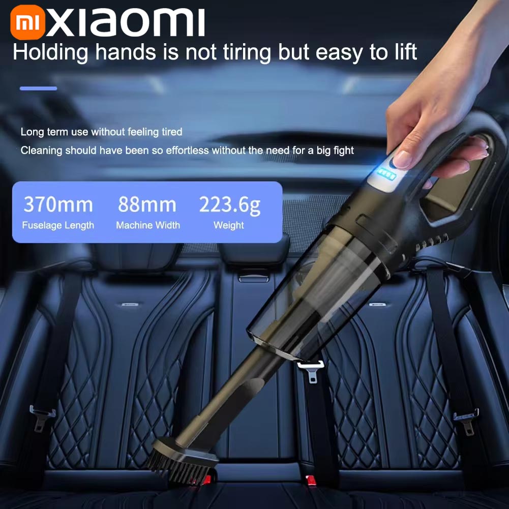 ξAO MIJIA 69980000 Pa Auto-Staubsauger, 120 W, hohe Leistung, USB-Aufladung, kabelloser Handstaubsauger, starke Saugkraft, für Auto und Zuhause