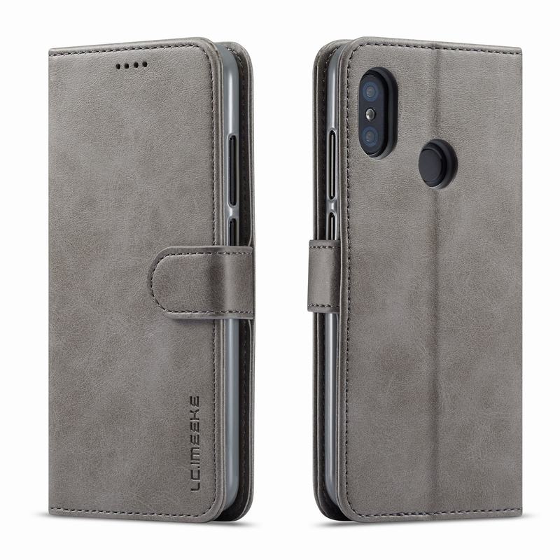 Telefon Fällen Für Xiaomi Redmi Hinweis 5 Profi Abdeckung fallen Redmi Hinweis 5 kippen Brieftasche Leder Taschen Für Redmi Hinweis 5 Profi Telefon Hülse Coque: Pro Redmi Hinweis 5 / grau