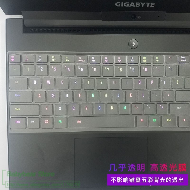 Ultra delgado teclado tpu para portátil protector de cubierta para Gigabyte Aero 15 15X v8 v8-BK4 / Aero 15W 15W-BK4 15,6 "i5 i7 GTX 1060