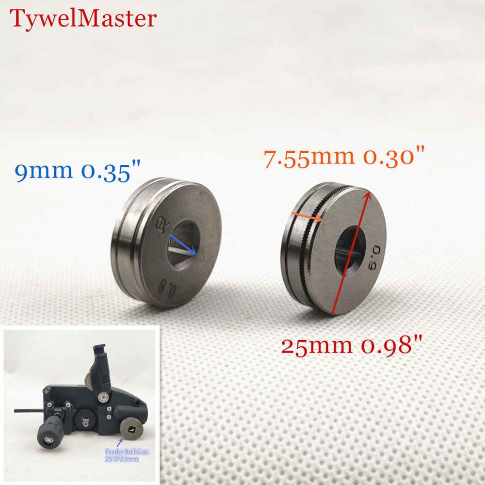 Mig svejsemaskine trådfremføringsrulle vuk knurl groove 0.6mm 0.8mm 0.9mm 1.0mm af stål aluminium flussnor svejsetråd ssj -16