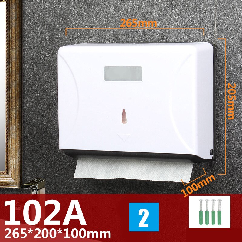 Wall-Mounted Bathroom Tissue Dispenser Paper Towel Storage Box Holder Waterproof Dustproof LDO99