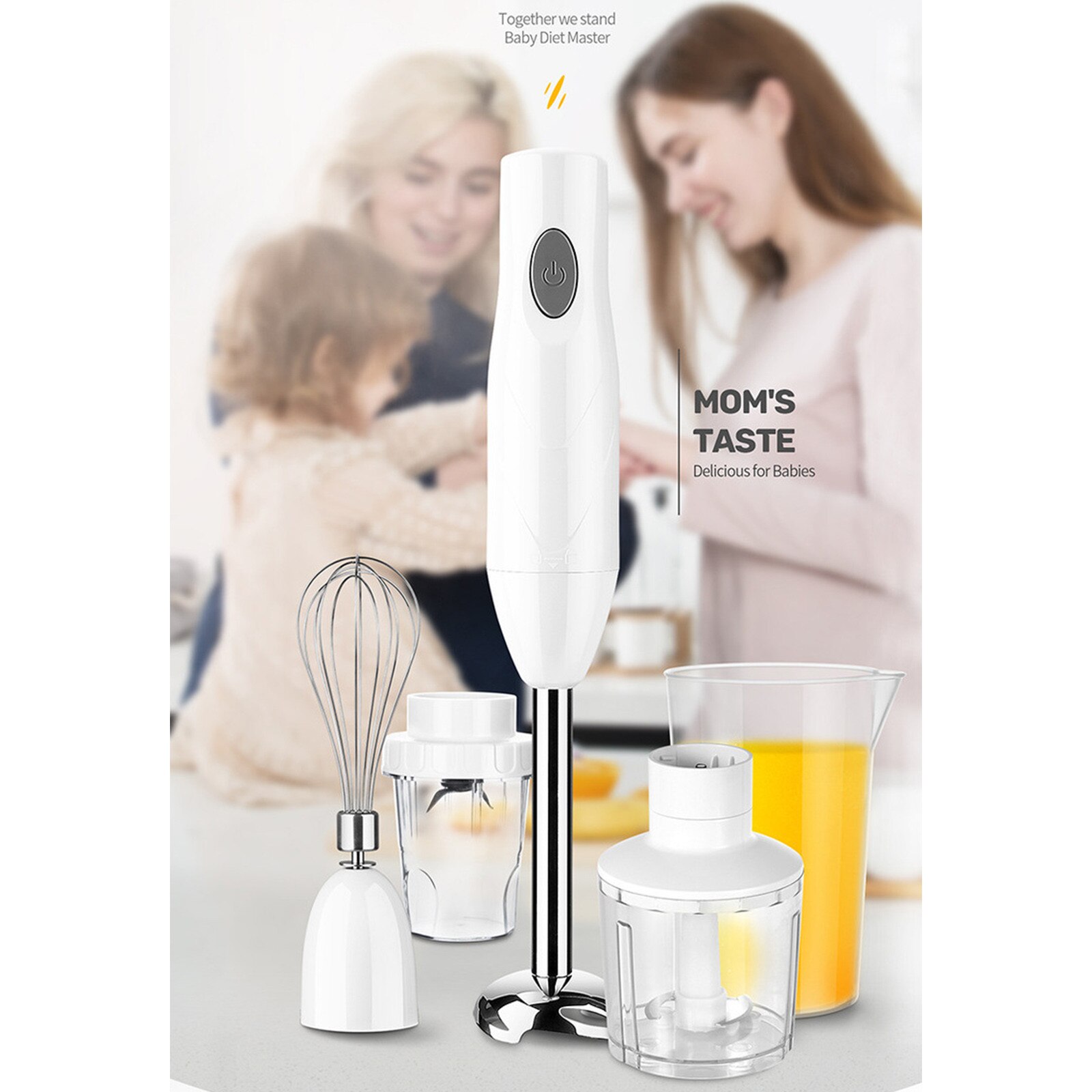 4-- in- -1 staafmixer, duurzame staafmixer, geschikt voor kookprojecten #g30