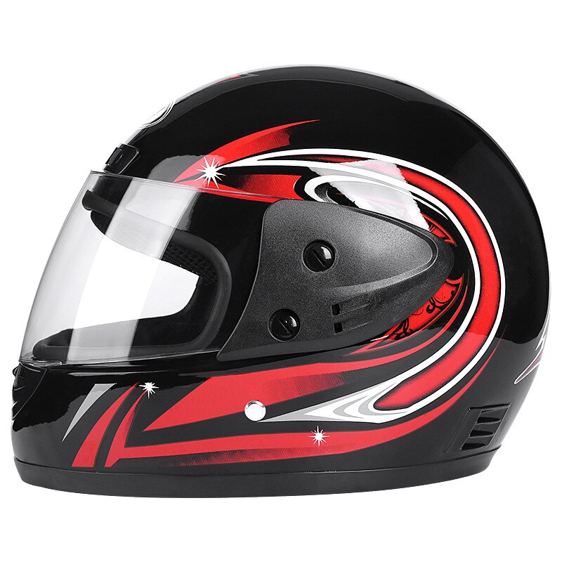 Helmets Motorcycle Full Face Motorcross Helmet Safety Moto Bike Gadgets Crash Helmet ATV DH Racing Scooter Helmet Unisex: Bright Black