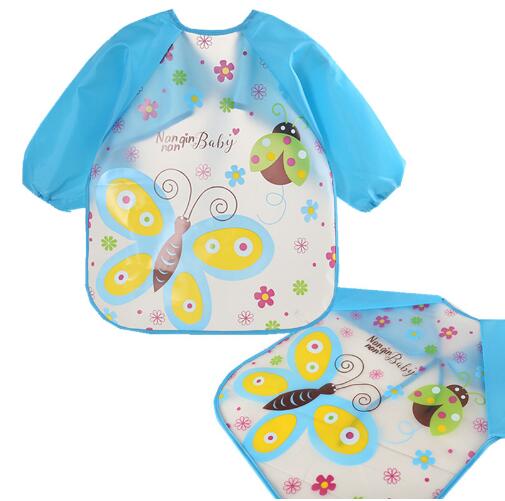 1 Pcs Bebê Babadores Bib Burp Roupas Manga Longa Crianças Avental Bata Alimentação À Prova D' Água Comer Macio Criança Baberos Bavoir Roupas