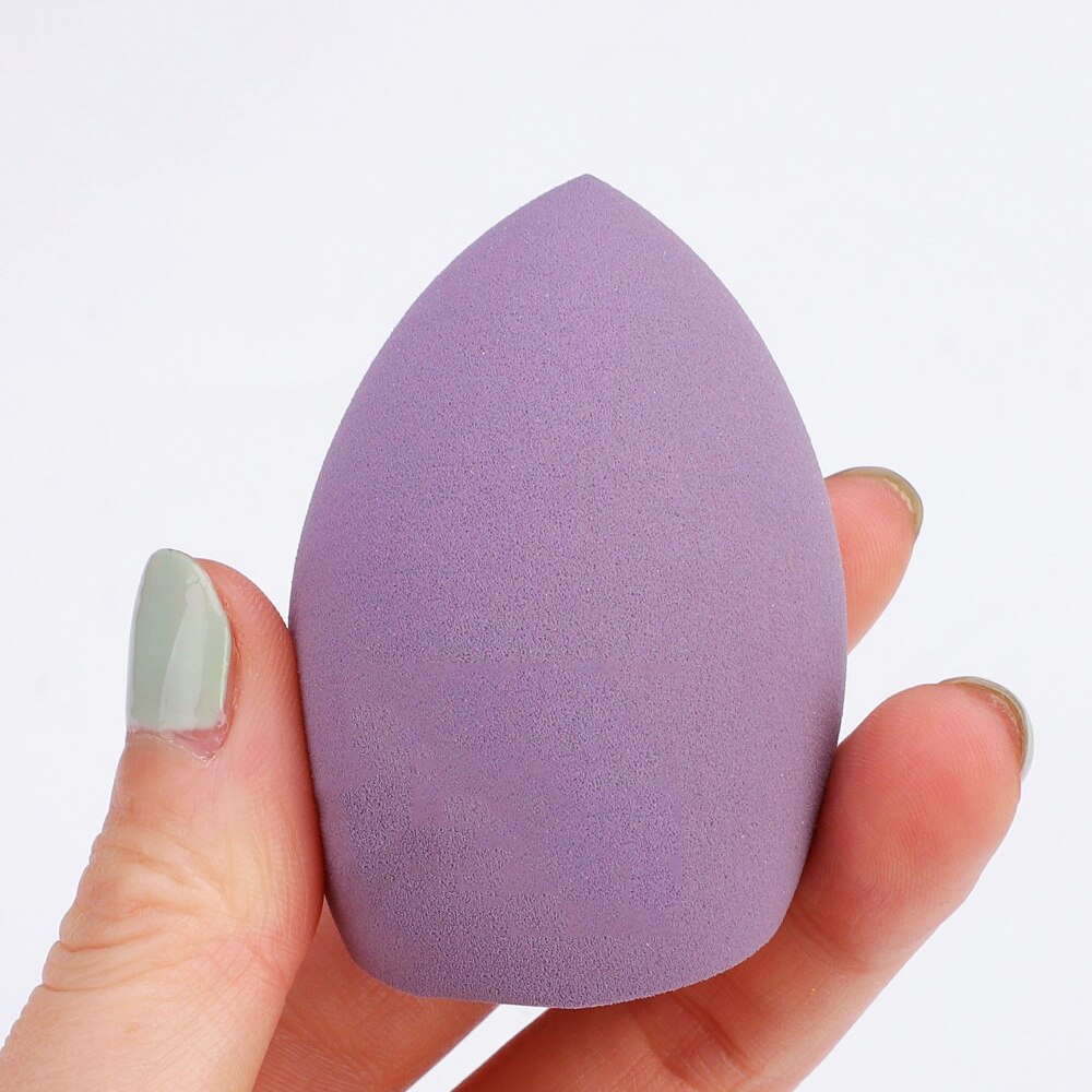 1pc Gradient Peach Makeup Sponge Foundation Cosmetic Puff Powder Smooth Beauty Marbling Blender Water Shape Tool: Purple 2