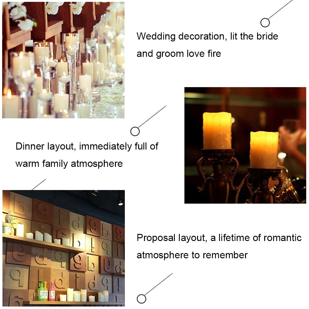 Candle Light Led Candles With Flickering Flame Led Tealight Candles Flameless Led Candles Christmas Light Candle Home Decoration