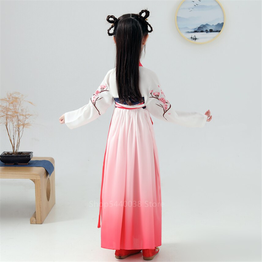 Girls Chinese Hanfu Traditional Year Spring Festiv... – Grandado