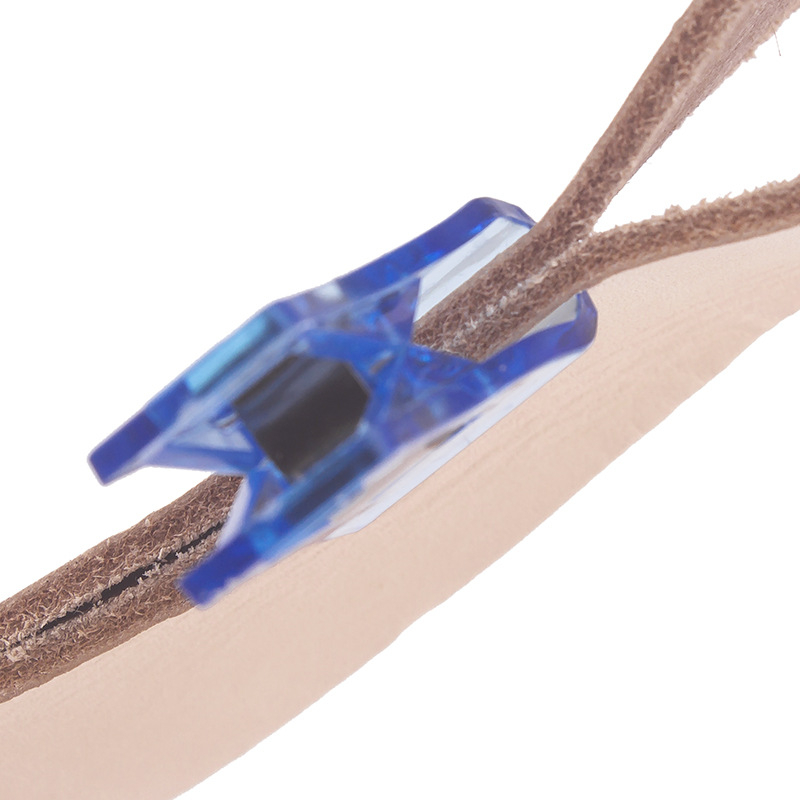 Pinces à vêtement en cuir Transparent, ensemble de 50 pièces, mélange multicolore, Clip de fixation, outil de couture, grande