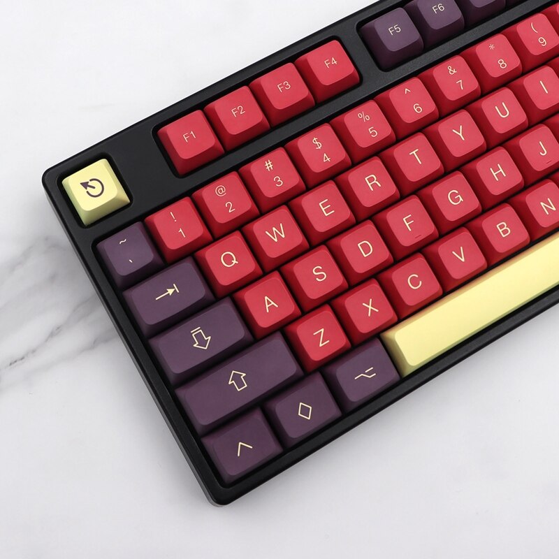 130 Keys Retro Explosion Keycaps PBT Dye Sublimation Personlized XDA Keycap For Mechanical Cherry MX Keyboard Key Caps AXFY