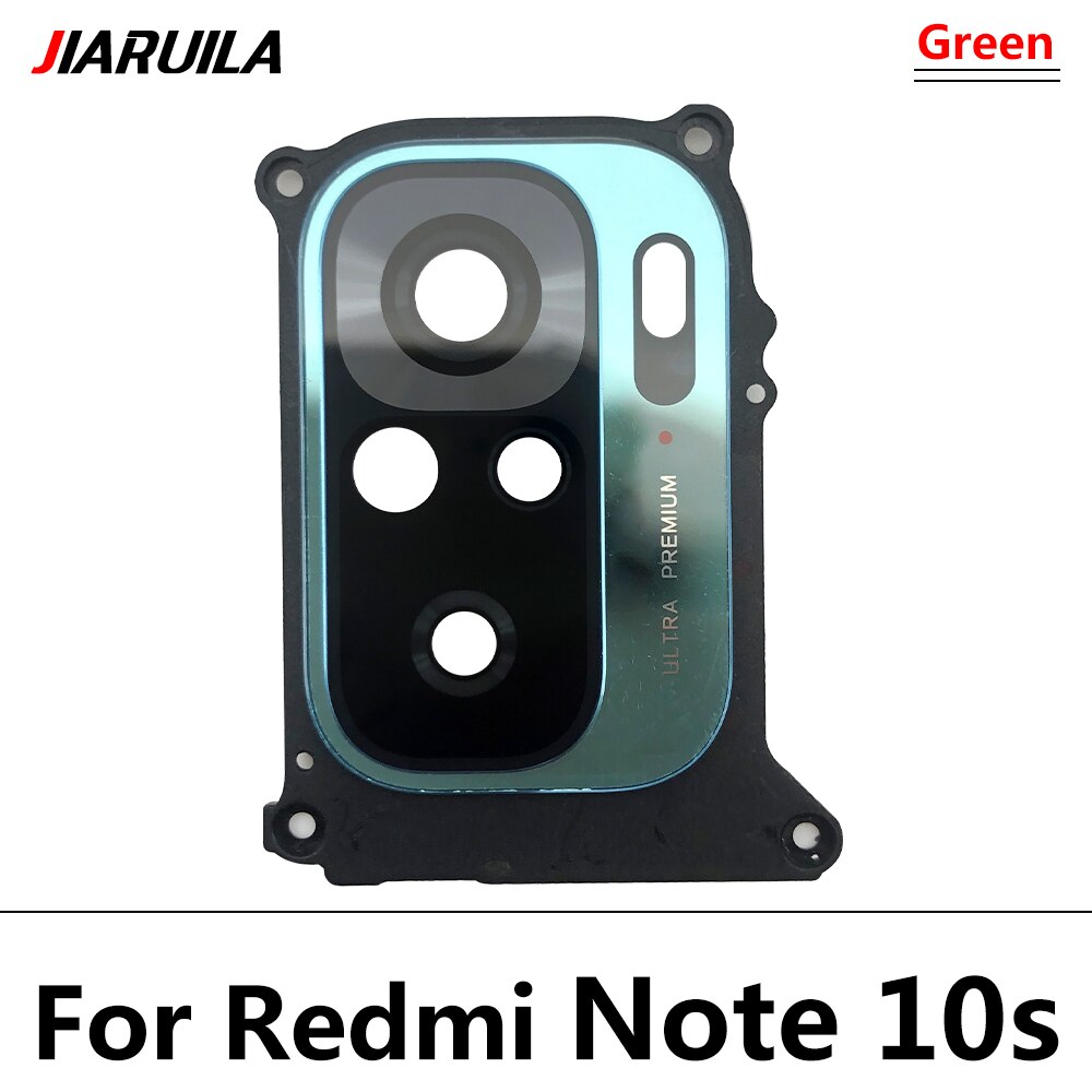 Rear Back Camera Glass Lens With Frame For Redmi Note 10S 10 Note10 Pro Cell Phone Repair: Note 10S Green