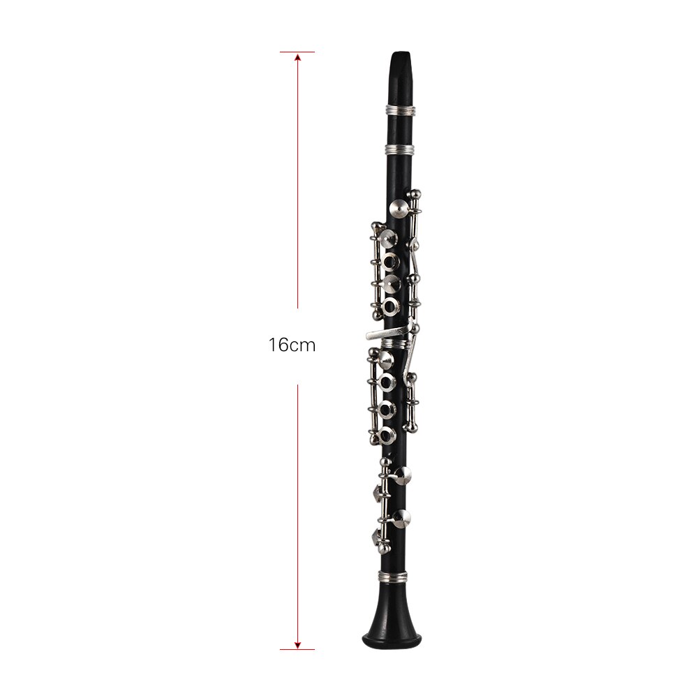 Mini Clarinet Model Exquisite Desktop Musical Instrument Decoration Ornaments Musical with Delicate Box