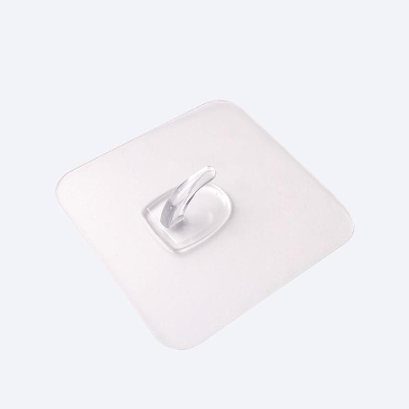 Crochets de suspension muraux transparents réutilisables, sans trace, antidérapants, sans couture, stockage obligatoire, 5/10 pièces: 10PCS