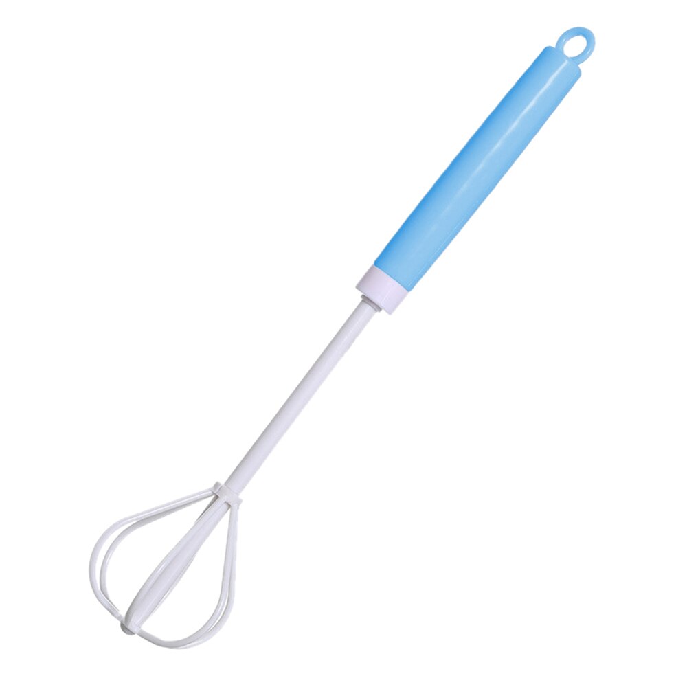 Hand Whisk Egg Beater, Egg Mixer ceramics Handle Beating & Stirring Milk Frother for Kitchen Cooking Baking Whipping Tool: Blue